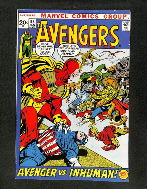 Avengers #95 Neal Adams Cover and Art Roy Thomas!! Marvel 1972