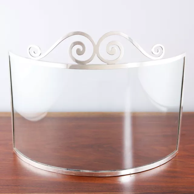 Large George Henckel Art Deco Sterling Silver & Glass Cheese Display 1909-1940