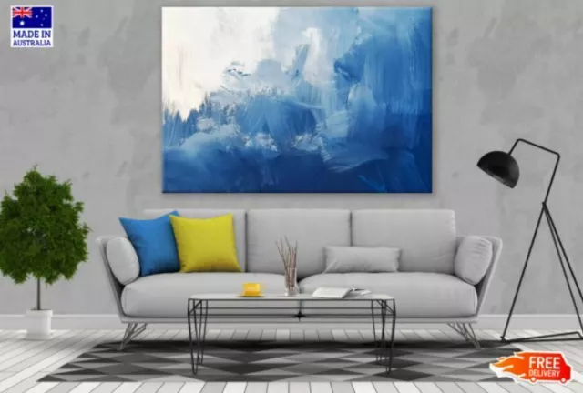 Abstract Blue & White Painting Canvas Collection Home Decor Wall Print Art