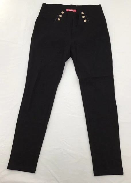 CI SONO SHAPING Pants Leggings Size M Black W Leather Pockets