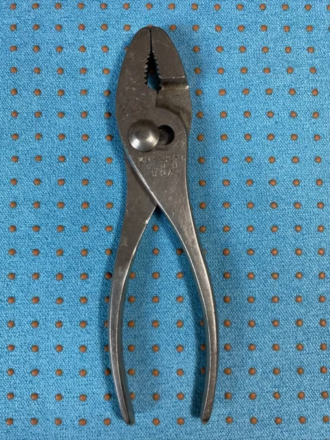 Vintage Kraeuter Tools No. 356-6 Slip Joint Pliers 6-1/4" Long USA