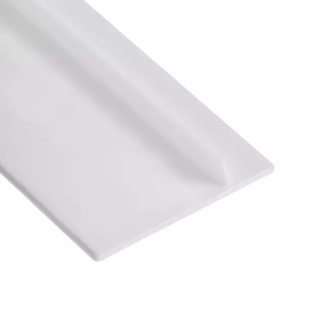 Trim Seal, Silicone T-Seal Channel Edge Protector Sheet, 535mm White 2pcs