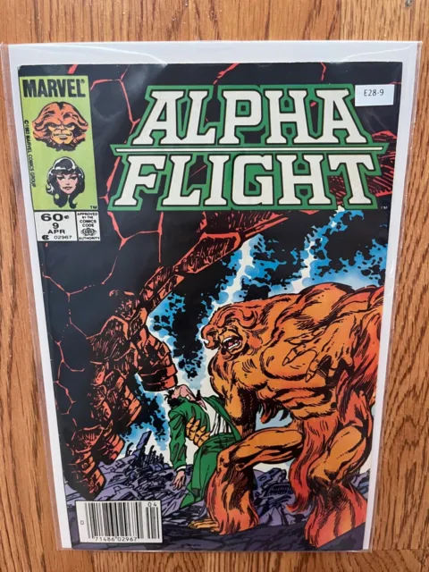 Alpha Flight vol.1 #9 1984 Newsstand High Grade 8.0 Marvel Comic Book E28-9