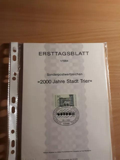 BRD ersttagsbätter etb fdc Mk kompletter Jahrgang Vollstempel  Post ESST  1984