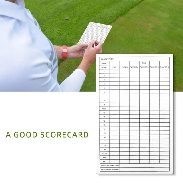 5/10PCS GOLF COMPETITION Scorecards Portable Scorecards Game Tracking ...