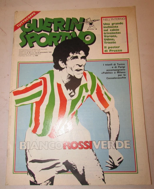 Guerin Sportivo N°3 De 1982 – Supplément Tuttomunidal + Poster Galderisi – Albi Mundial