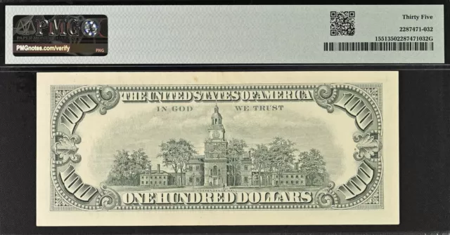 1966A $100 Legal Tender PMG 35 wanted very-fine red seal US Note Fr 1551 2