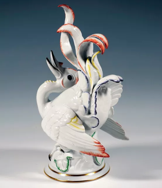 ROSENTHAL TIER FIGUR Paradies Vogel Bird Of Paradise Krämer Zschabitz ...
