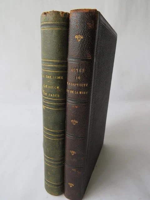 COMMUNE DE PARIS 1871, Lot de Deux Ouvrages, 1871/72, Histoire