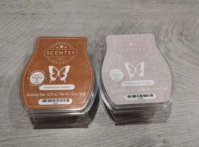 Scentsy Wax Bar Melts 3.2 FL OZ Lot Of 6 Huckleberry & Clementine Plus More