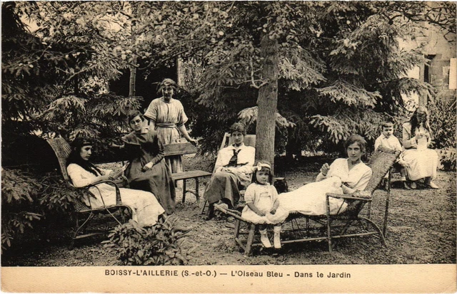 CPA Boissy l'Aillerie L'Oiseau Bleu, dans le Jardin FRANCE (1308894)