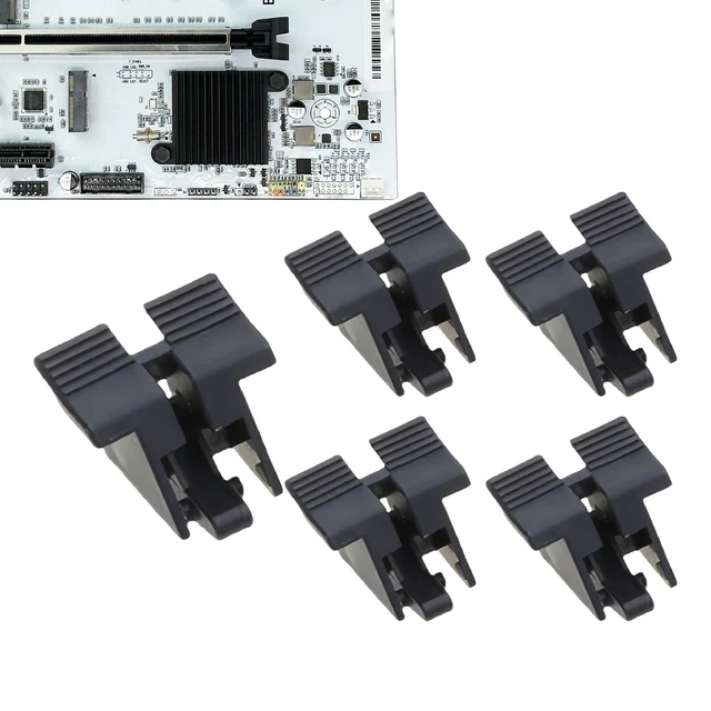 VGOL 5er-Pack PCIE 16X Slot Gaming PCIE 16X Slot Halteclip Grafikkartensteckplatzsockel mit Fischschwanz-Befestigungsclip Ideal für Büro Gaming Und Den Täglichen Gebrauch