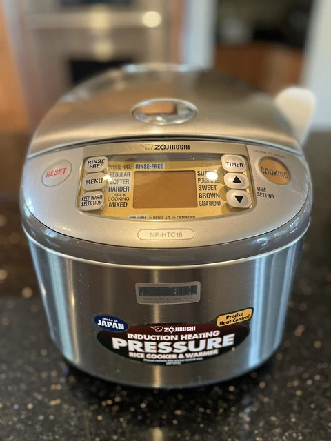Zojirushi NP-HTC18 Pressure Induction Heating 10 Cup Rice Cooker and Warmer