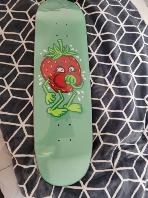 StrangeLove x Familia x Todd Braturd Strawberry Cough 9.125 Skateboard Deck  - SS22 - US