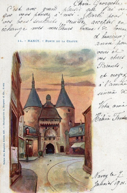 *12201 cpa Nancy - porte de la Craffe