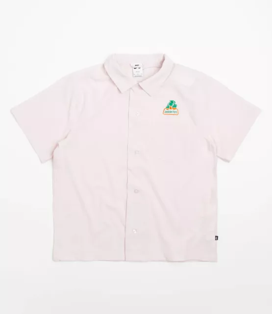 NEW Nike SB x JARRITOS Bowling Shirt PINK PEARL Size LARGE Dri-Fit DV9077-664