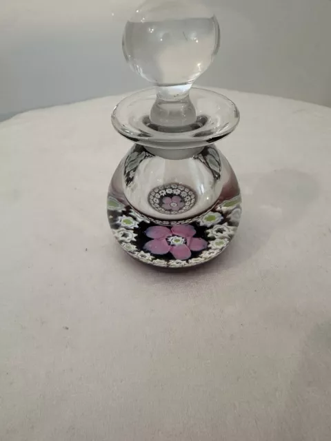 caithness Scotland / perfume bottle /  Paperweight ,Floral.