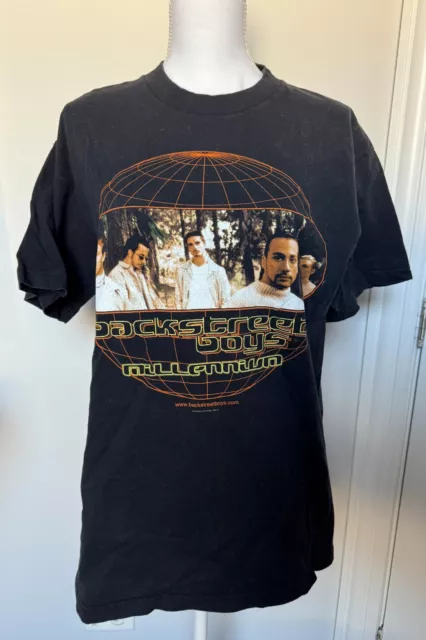 Vintage Backstreet Boys Millennium Tour T Shirt Y2K 1999 Size L Winterland