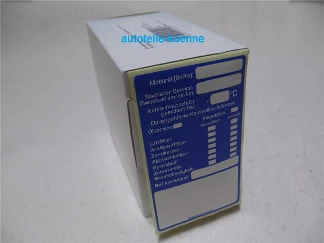 Produktbild von 100x Castrol Ölzettel – Beschreibbare Anhänger Für Ölwechsel, Grün, Inkl. Freigaben Für Viele Fahrzeuge