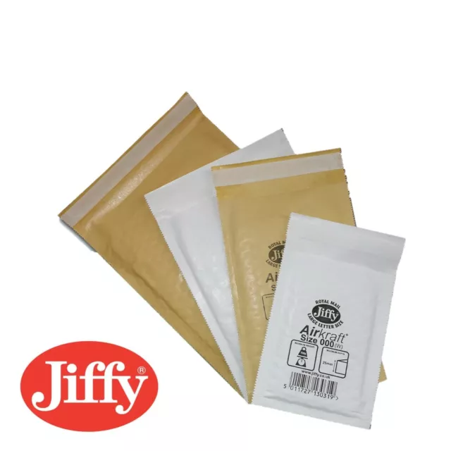 Genuine Jiffy Airkaft Padded Bubble Envelopes Bags