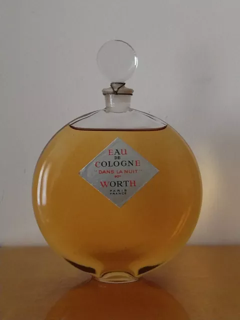 Eau de cologne Dans la nuit de Worth, flacon Lalique scellé PdO