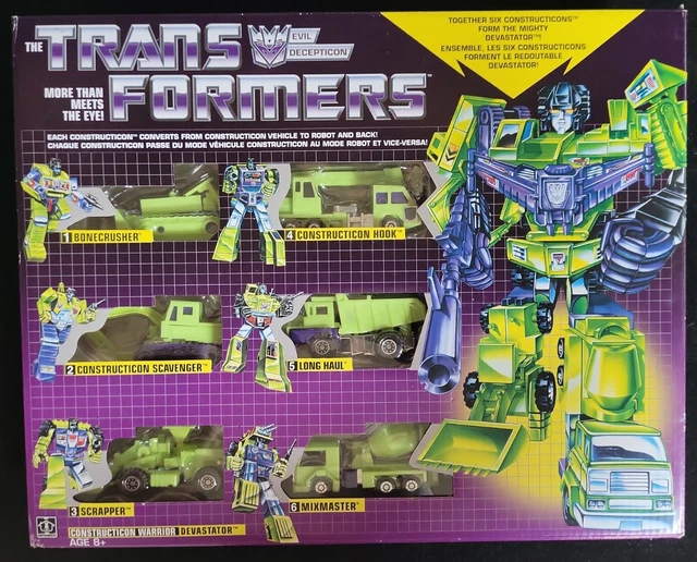 HASBRO G1 TRANSFORMERS Walmart Exclusive Reissue Constructicons ...