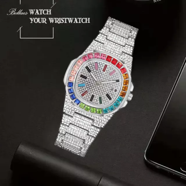 Frauen Armbanduhr Modeschmuck Uhren Damen Mädchen Strasssteinen Luxus Uhr