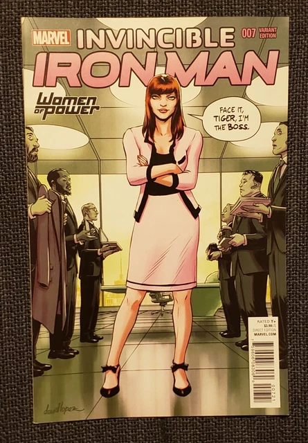 INVINCIBLE IRON MAN Vol.3 #7 Cameo of RIRI WILLIAMS(WOMEN OF POWER VAR)