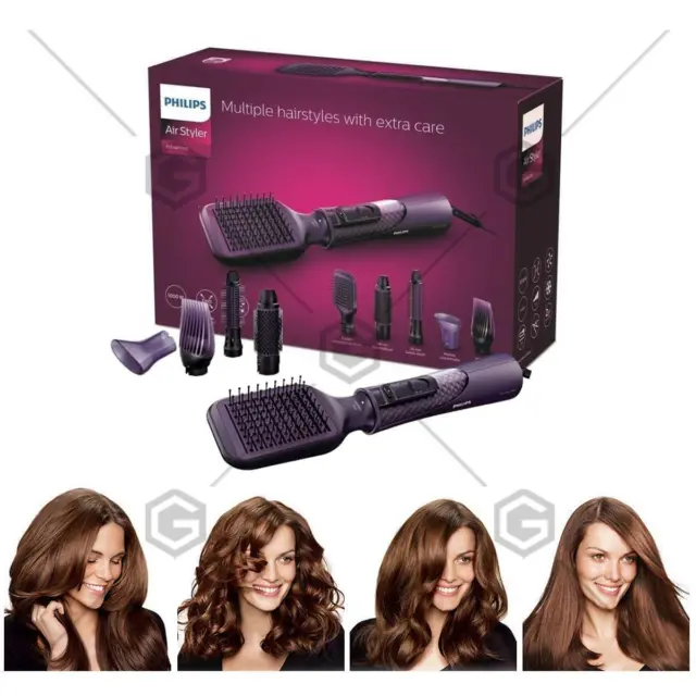 Philips Airstyler Ionic Care Hair Dryer HP8656 ProCare With 5 Styling Attachment
