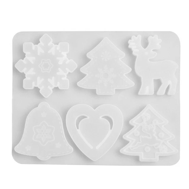 Pendant Silicone Mold Silica Gel Resin Christmas Clear Epoxy Molds Holiday