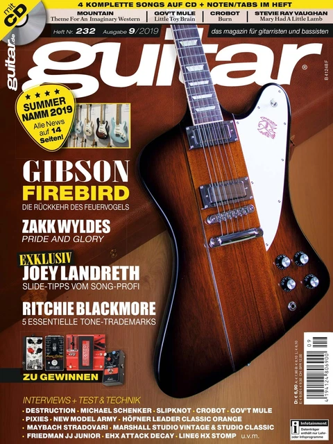 Guitar 09 2019 Avec Gitarre Playalongs Et Test Gibson Firebird
