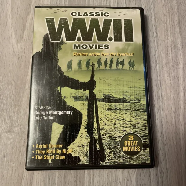 Classic World War II Movies: Aerial Gunner They Raid By Night The Steel Claw DVD
