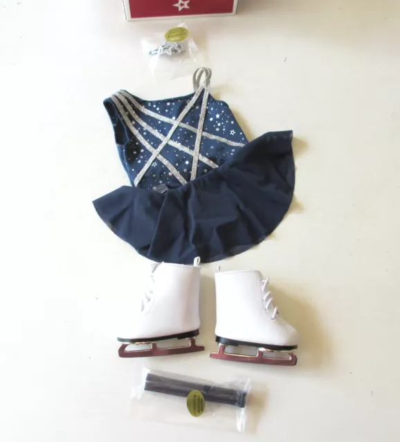 American Girl Team USA Olympic Figure Ice Skating Outfit Set For 18" Dolls NIB