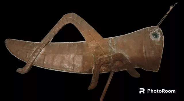 Early Antique Copper Grass Hopper Weathervane
