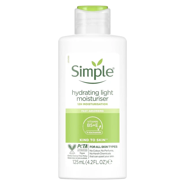 Simple Hydrate SIMPLE KIND TO Peau Hydratant Lumière Hydrater 125m EUR 9,80 - PicClick FR