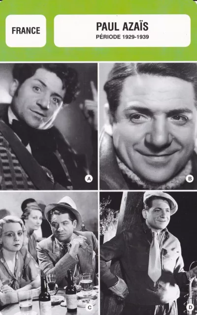 FICHE CINEMA : Acteurs : PAUL AZAÏS 1929-39 ET 1940-60