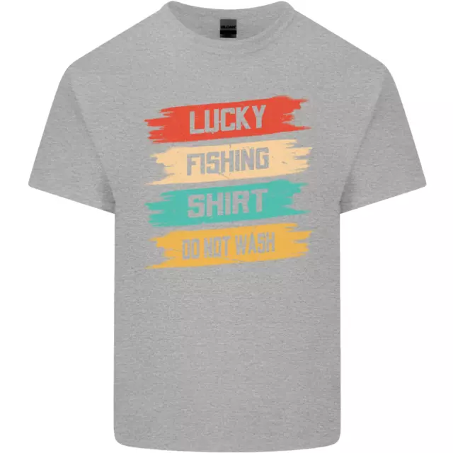 Maglietta da pesca Lucky Fisherman divertente da uomo cotone t-shirt top 6