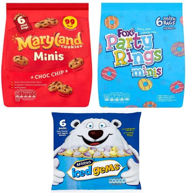 Ini Biscuits Party Selection Pack. Jaie Dodgers, Party Rings