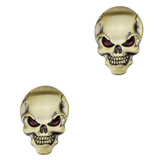 2x 3d diable crâne squelette Embelm 3d diable crâne squelette Embelm