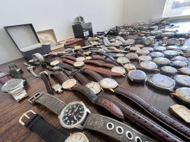 Shop Clearance! Mega Job Lot Vintage Mechanical Watches- Zenith, Seikos, Tissot+