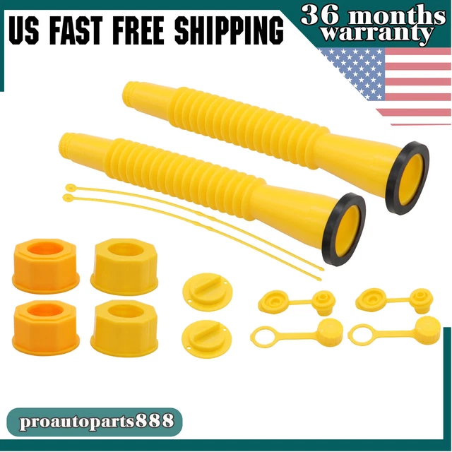 GAS CAN REPLACEMENT Spout Nozzle Vent Kit Fit For Plastic Gas Cans Old