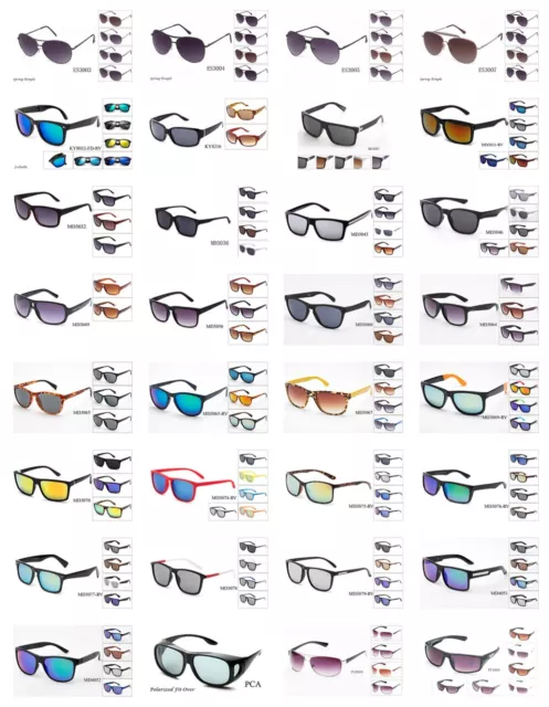 Wholesale Classic Fashion Bulk Sunglasses 12-120 Pairs for Men
