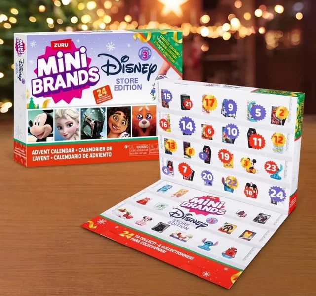 DISNEY ADVENT CALENDAR 2024 by ZURU Mini Brands Limited Edition Advent