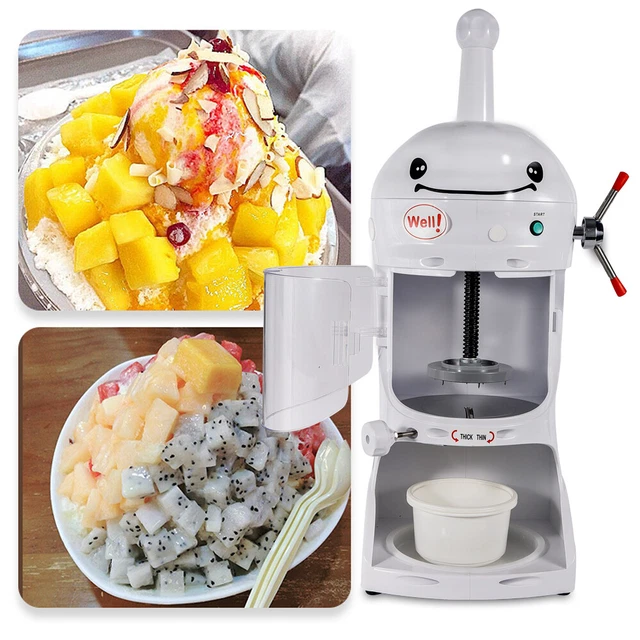 Electric 350W Commercial Snow Cone Snow Machine Shaved Ice Machine Ice Crusher