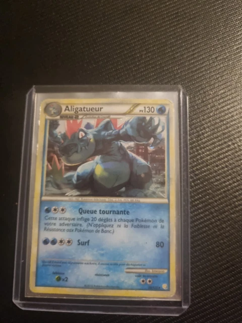 Carte Pokemon Aligatueur 20/123 Holo Rare Heartgold Soulsilver Hgss1 Fr