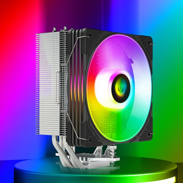 FR ARGB CPU Cooler 4 Heat Pipe CPU Cooler Fan FDB Hydraulic Bearing for ...