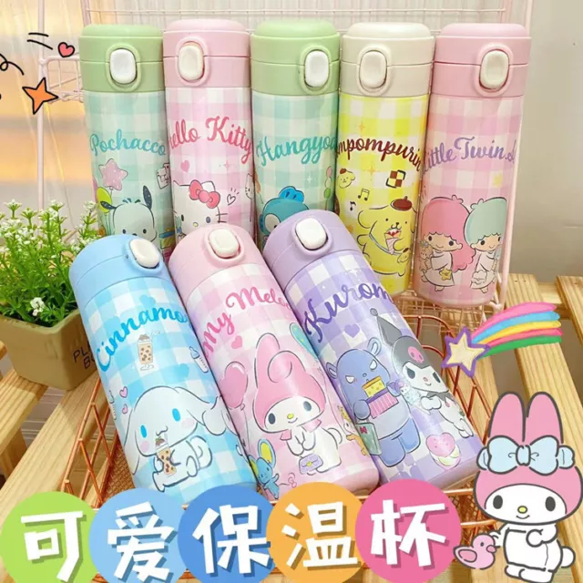 Kawaii Sanrio Portable 350ml Thermos Cinnamoroll Kuromi Insulated