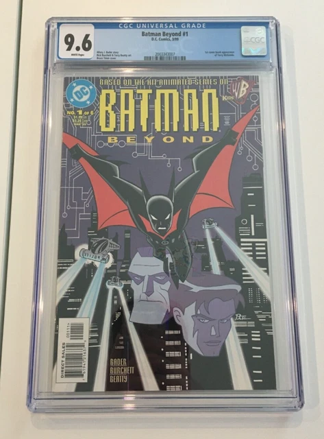 Batman Beyond #1 CGC 9.6 White Pages 1st Appearance of Terry McGinnis DC Comics
