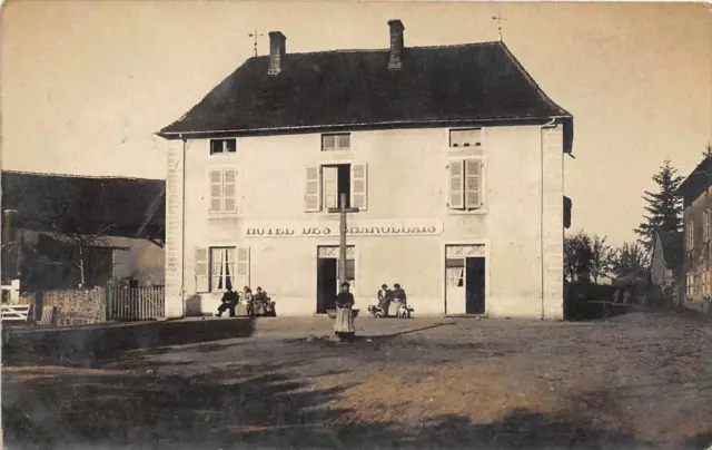 CPA 71 CARTE PHOTO DOMPIERRE LES ORMES HOTEL DES CHAROLLAIS (cliché unique TOP