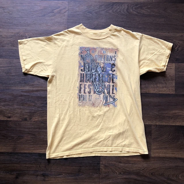 2001 New Orleans Jazz and Heritage Festival T Shirt Size Large